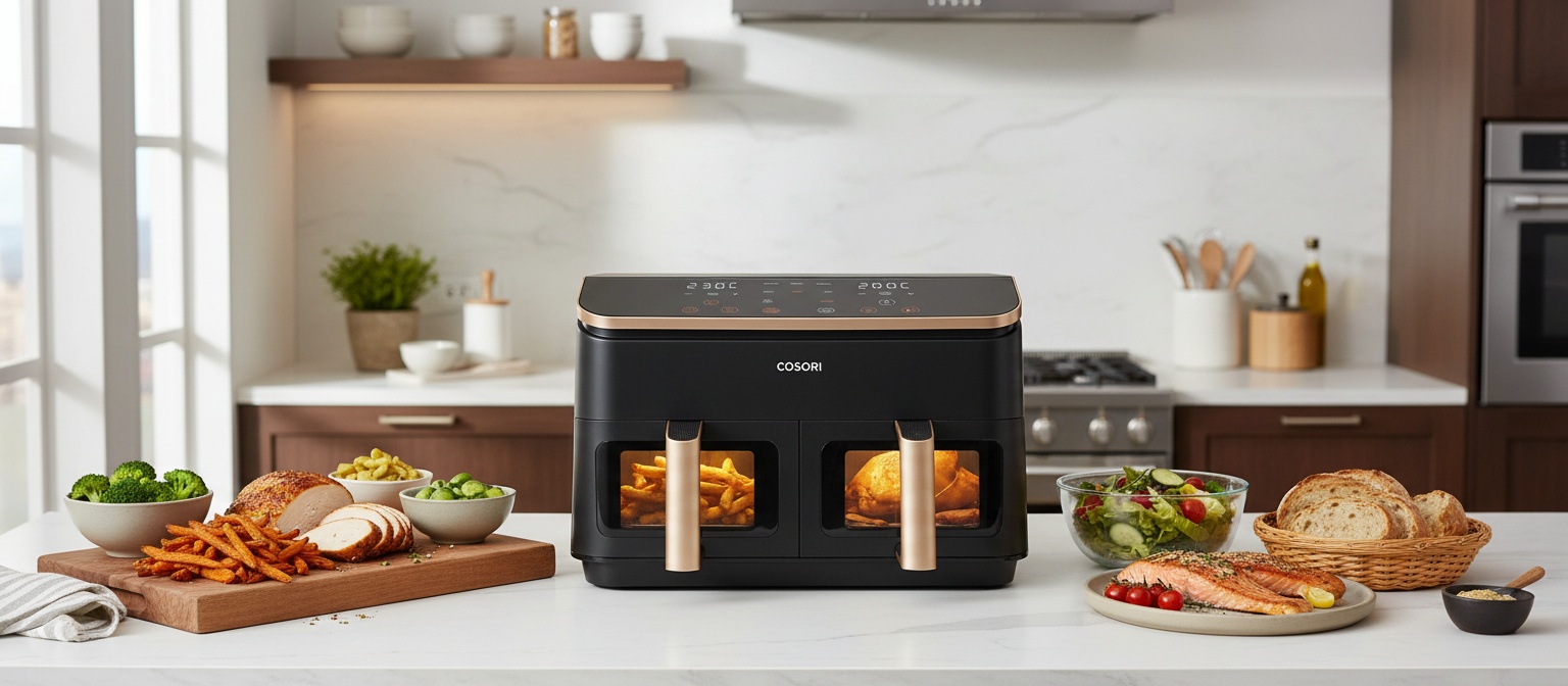 COSORI Air Fryer 2 compartiments : la solution complète pour cuisiner sainement en famille