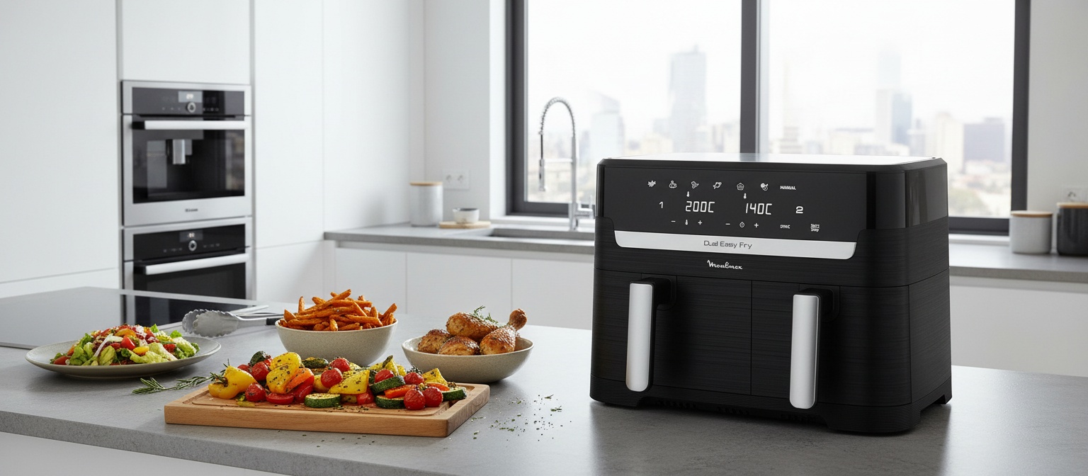 L'air fryer Moulinex Easy Fry Essential 8,3L : votre allié pour des repas familiaux sains et savoureux