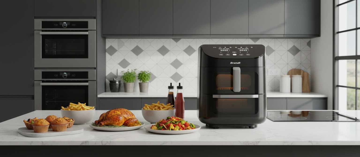 Brandt FRIAF2V : l'airfryer double cuve qui transforme votre façon de cuisiner