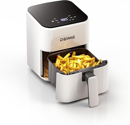 DEIME Air Fryer 2.5L compact blanc avec écran tactile