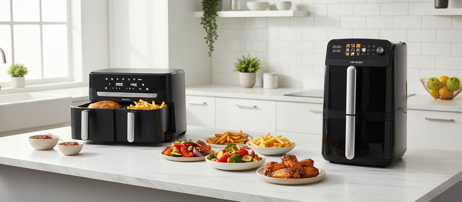 Moulinex Dual Easy Fry XXL 11L vs Cecotec DuoLevel 10L : quel choix pour vos besoins ?
