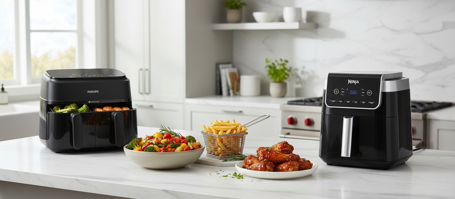 Philips Série 3000 9L vs Ninja Air Fryer MAX PRO : quel choix pour vos besoins ?1